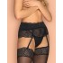 Сексуальный пояс для чулок Obsessive KLARITA GARTER BELT, Цвет: черный, Размеры: S/M