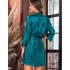 Шелковый халат рубашка Mia-Amore EMERALD 3787, Цвет: изумрудный, Размеры: M, изображение 2