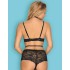 Соблазнительный комплект Obsessive RAQUELIA SET, Цвет: черный, Размеры: S/M, изображение 2