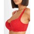 Бюстгальтер балконет Simona M 608 красный, Цвет: красный, Размеры: 95B, изображение 4