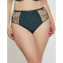 Трусы слипы высокие Kris Line FELICE high waist, Цвет: изумруд, Размеры: M