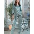 Атласная пижама с брюками Mia-Amore FLORENTINA 7116, Цвет: фисташковый, Размеры: M