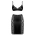 Соблазнительный комплект бюст + юбка Obsessive BLANITA, Цвет: черный, Размеры: S/M, изображение 3