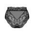 Высокие кружевные трусики Obsessive ELIZENES PANTIES, Цвет: черный, Размеры: S/M, изображение 4 Высокие кружевные трусики Obsessive ELIZENES PANTIES, Цвет: черный, Размеры: S/M, изображение 4