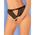 Трусики с доступом Obsessive MAURESS CROTCHLESS PANTIES, Цвет: черный, Размеры: S/M