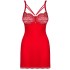 Сексуальная сорочка с трусиками Obsessive LOVENTY CHEMISE, Цвет: красный, Размеры: S/M, изображение 3