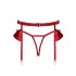 Пояс для чулок + стринги Obsessive RUBINESA GARTER BELT, Цвет: красный, Размеры: L/XL, изображение 4 Пояс для чулок + стринги Obsessive RUBINESA GARTER BELT, Цвет: красный, Размеры: L/XL, изображение 4