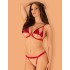 Сексуальный комплект Obsessive RUBINESA SET, Цвет: красный, Размеры: L/XL