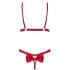 Сексуальный комплект Obsessive RUBINESA SET, Цвет: красный, Размеры: L/XL, изображение 4
