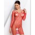 Эротическое платье сетка Passion BS 093 red, Цвет: красный, Размеры: S/M
