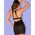 Соблазнительная сорочка Obsessive RENELIA CHEMISE, Цвет: черный, Размеры: S/M, изображение 2