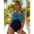 Темно-синий закрытый купальник Verano MANOLA navyblue-blue, Цвет: темно-синий, Размеры: L