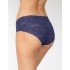 Кружевные бесшовные трусы слипы Julimex BELLIE GRANATOWE, Цвет: темно-синий, Размеры: S, изображение 2