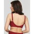 Мягкий бюстгальтер балконет Kris Line CLARISA halfcupsoft со стрэпами, Цвет: красный, Размеры: 65J, изображение 2