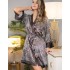 Короткий шелковый халат кимоно Mia-Amore GINA 3813, Цвет: мульти, Размеры: S/M, изображение 3