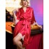 Красный атласный халат Mia-Amore RUBY 7173, Цвет: красный, Размеры: XS