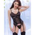 Корсет + чулки + стринги Chilirose 4471, Цвет: черный, Размеры: S