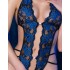 Кружевное боди Chilirose 4479, Цвет: черно-синий, Размеры: S/M, изображение 5