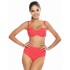 Раздельный купальник с высокими плавками Lorin L2430/2, Цвет: красный, Размеры: 75B