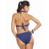 Синий купальник с формованной чашкой Lorin L2432/2, Цвет: темно-синий, Размеры: 70C, изображение 2