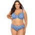 Купальник с мягкой чашкой на косточках Lorin L3100/2 BIG, Цвет: голубой, Размеры: 90C