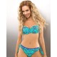 Раздельный купальник бандо с пуш-ап Aquarilla 213 TABA, Цвет: мята, Размеры: M