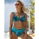 Яркий открытый купальник с пуш-ап Aquarilla 370 PORTLAND MULTICOLOR-BLUE, Цвет: мульти, Размеры: 85D