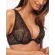Кружевной бюстгальтер бралетт Kinga MANDALA 856-PU, Цвет: черный, Размеры: 70B