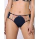 Трусы бразилиана Subtille LAILA braz, Цвет: темно-синий/бежевый, Размеры: M