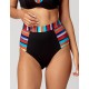 Трусы пляжные высокие UNICONF CBC127 V1 RADIANT COLOURS, Цвет: черный, Размеры: S