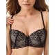 Бюстгальтер балконет Elli 5000 черно-серебристый пион, Цвет: черно-серебристый пи, Размеры: 95B
