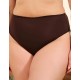 Гладкие трусы миди Novella 008 шоколад, Цвет: шоколад, Размеры: L