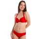 Купальник халтер с формованной чашкой Lilly FL44U красный, Цвет: красный, Размеры: 70C