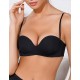 Бескостный бюстгальтер планж пуш-ап Amelie MILLA 2020 черный new, Цвет: черный, Размеры: 75A