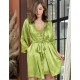 Атласный халат кимоно Mia-Amore VALENTINO 7245 мохито, Цвет: мохито, Размеры: S/M