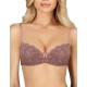 Бюстгальтер балконет пуш-ап Amelie POLINA 2010 макадами, Цвет: макадами, Размеры: 70B