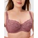 Кружевной бюстгальтер с поролоном Elli 3030 кофейно-розовый, Цвет: кофейно-розовый, Размеры: 75D