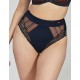Трусы слипы высокие Kris Line ELIZABETH high waist, Цвет: темно-синий, Размеры: M