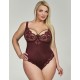 Боди с мягкой чашкой Kris Line SELENA body soft lace, Цвет: бургунди, Размеры: 70GG