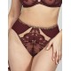 Трусы стринги миди Kris Line SELENA stringi high waist, Цвет: бургунди, Размеры: L
