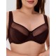 Бюстгальтер полумягкий с подкроем Novella 152 шоколад, Цвет: шоколад, Размеры: 75D