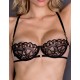Сексуальный кружевной бюстгальтер Gracija-Rim CHRIS 10322, Цвет: черный/кофе с молоком, Размеры: 70C