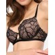 Кружевной бюстгальтер пуш-ап Esotiq SARAY 39545, Цвет: черный с бежевым, Размеры: 70C