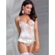 Атласный корсет + трусики CASMIR INOE CORSET, Цвет: экрю, Размеры: L/XL