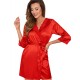 Атласный халат-кимоно Donna COLETTE dressing gown red, Цвет: красный, Размеры: XL