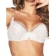 Мягкий кружевной бюстгальтер Kinga 969-SC PERLA, Цвет: белый/бежевый, Размеры: 70J