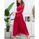 Шелковый халат длиной в пол Mia-Amore AURELIA 3899 красный, Цвет: красный, Размеры: S/M