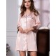 Рубашка-халат из шелка Mia-Amore MARILIN 3107 пудра, Цвет: пудра, Размеры: M