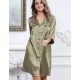 Атласная ночная рубашка Mia-Mella JULIA 8737 оливковый, Цвет: оливковый, Размеры: XL Атласная ночная рубашка Mia-Mella JULIA 8737 оливковый, Цвет: оливковый, Размеры: XL
