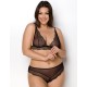 Соблазнительный комплект Passion AMBERLY SET black, Цвет: черный, Размеры: 4XL/5XL